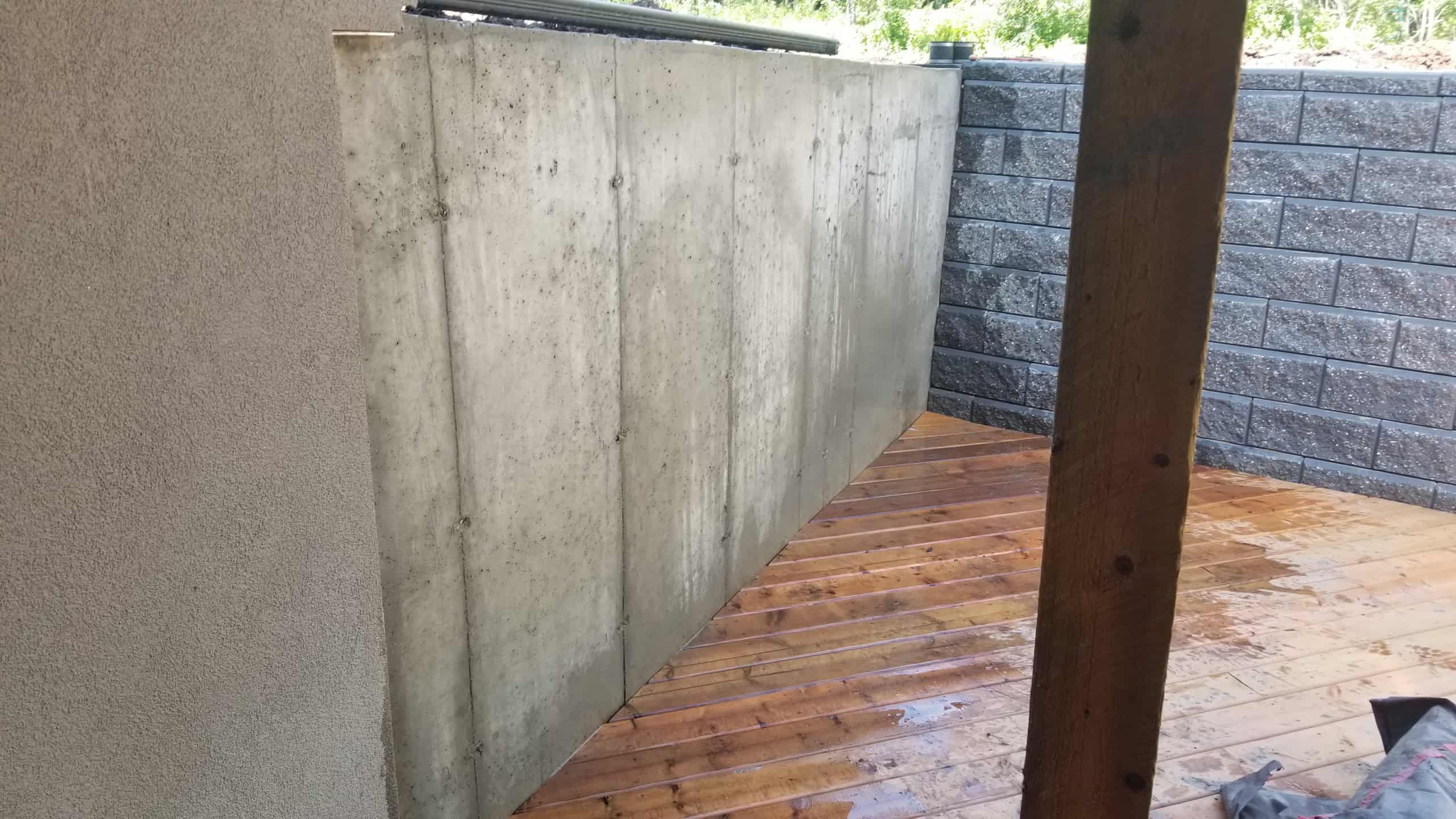 Retention Wall Parging Install Retention Wall Parging Install