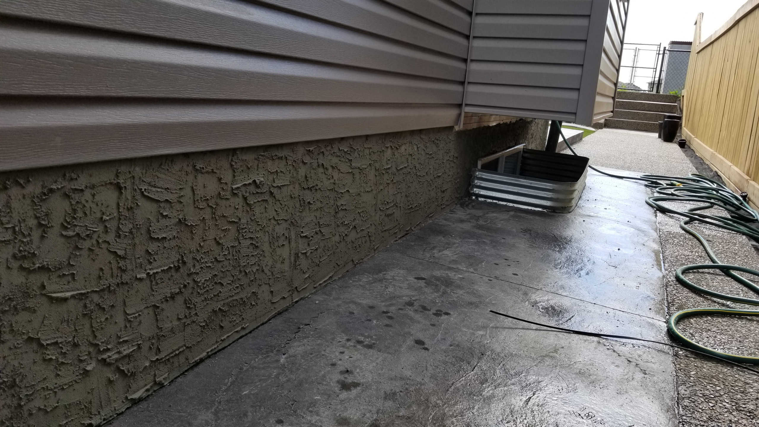 Parging Install – Skip Trowel Texture Parging Install - Skip Trowel Texture