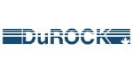DuROCK logo, representing quality materials for stucco repair and retrofitting services offered by Solida Coatings in Rocky Mountain House, Alberta.