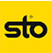 STO logo on a yellow background, representing high-quality stucco materials for repair and retrofitting services offered by Solida Coatings Ltd. in Rocky Mountain House, Alberta.