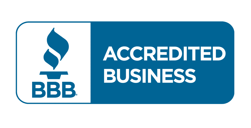 BBB Accredited Business logo representing trust and quality for Solida Coatings' stucco repair services in Rocky Mountain House.